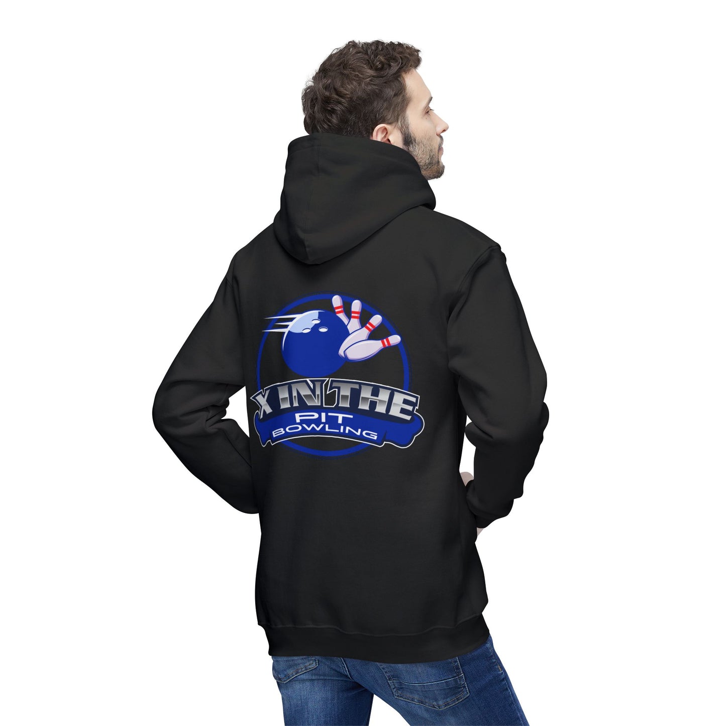 X in the pit premium Unisex Hooded Sweatshirt, Made in US
