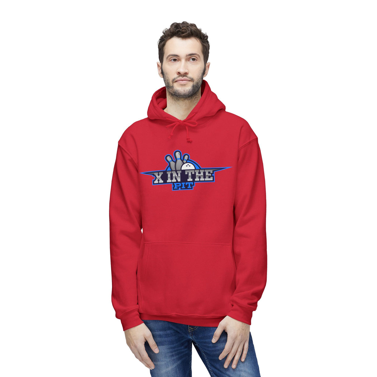 X in the pit premium Unisex Hooded Sweatshirt, Made in US