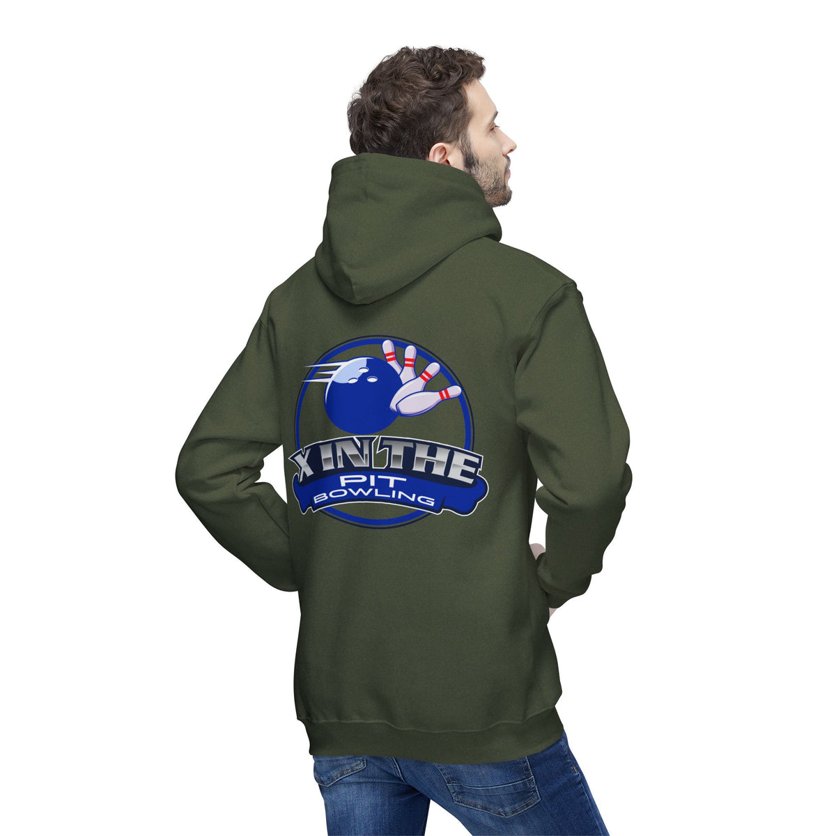 X in the pit premium Unisex Hooded Sweatshirt, Made in US
