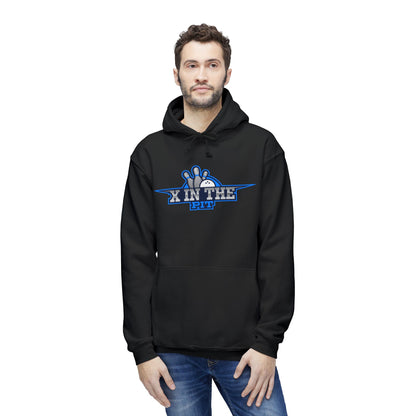 X in the pit premium Unisex Hooded Sweatshirt, Made in US