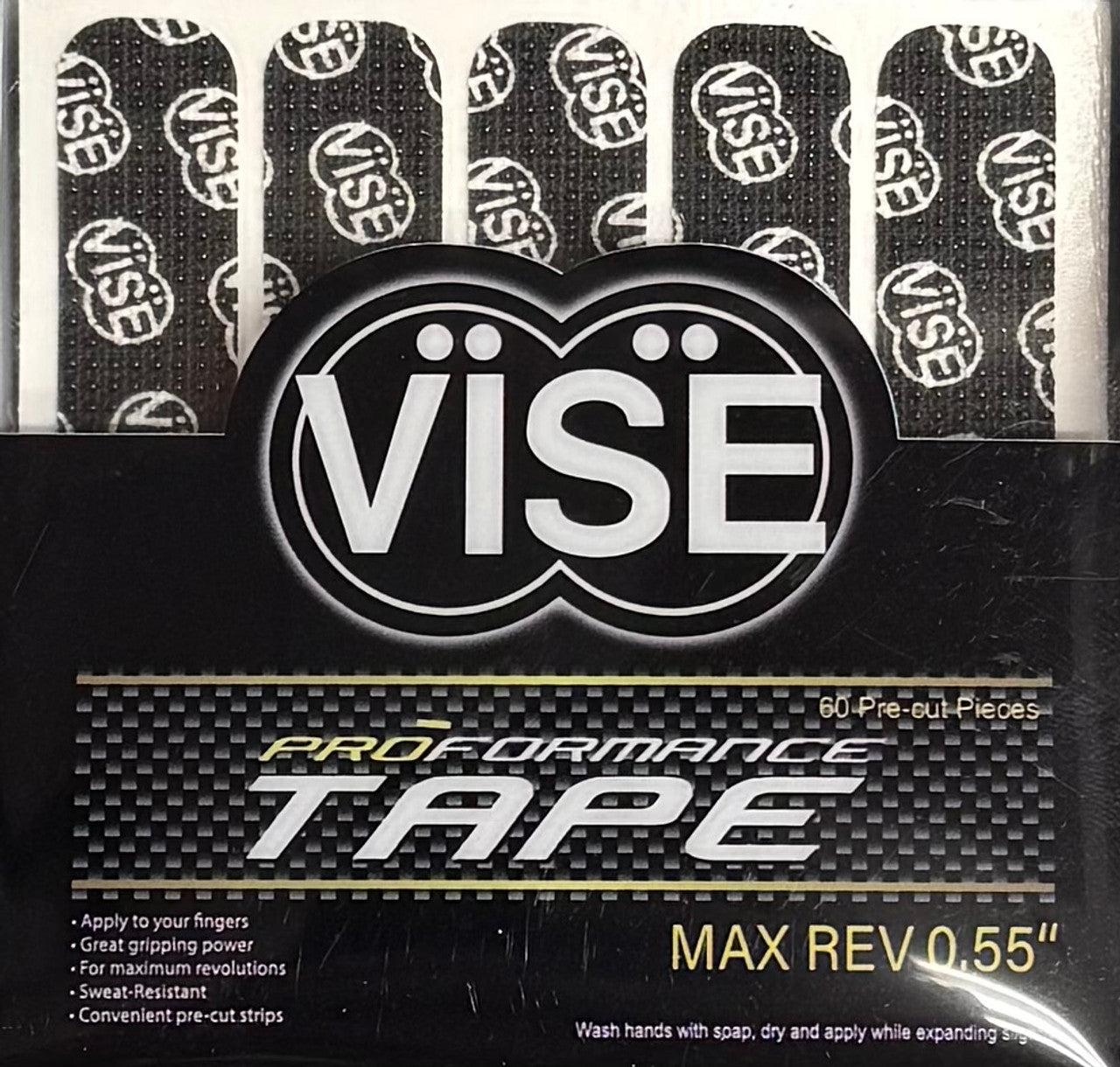 Vise Proformance Max Rev Tape - 60 Pre Cut Strips